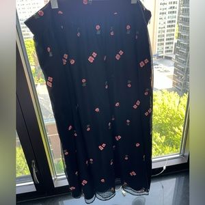 COPY - Black Midi Loft Skirt, Size 12